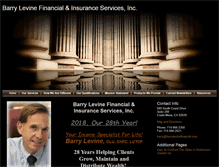 Tablet Screenshot of barrylevinefinancial.com